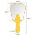 thumbnail image 4 of Hand Makeup Mirror Teeth Shaped Hairdressing Mirror Cosmetic Mirror for Salon, 4 of 8