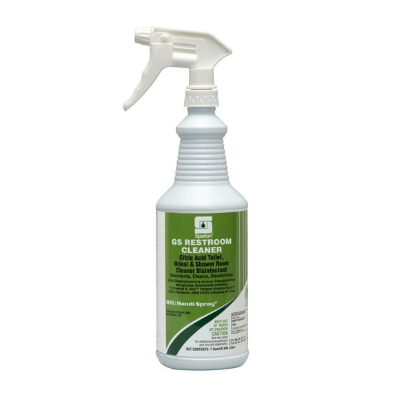 Spartan Green Solutions Restroom Cleaner - Qt. , 12/cs