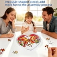 thumbnail image 5 of Yardvibe Acrylic Heart Shaped Puzzle Suncatcher, 83 Pieces, 7.48" Butterfly Sun Catchers Puzzle, DIY SunCatchers Puzzles Window Hanging, Home & Garden Decor (Blue), 5 of 5