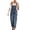 Blue, variant on Gpoecd Denim Jumpsuit for Women Fashion Casual Solid Color Distressed Loose Wide Leg Suspenders Wide Leg Pants for Women Dark Blue,S