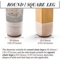 thumbnail image 4 of Silic Ch Leg Protectors With Felt For Floors 24 Pcs, 4 of 5