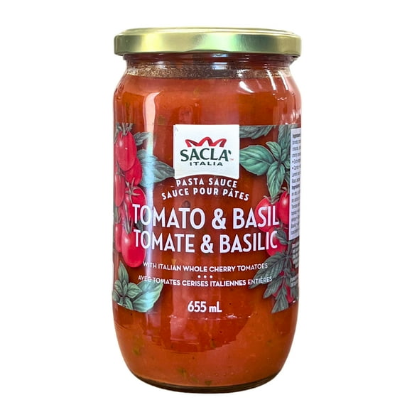 Sacla Tomato & Basil Pasta Sauce 655ML, 655ML