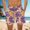 Purple(New), variant on PNTUTB Summer Men's Fashion Printed Casual Loose Comfortable Drawstring Waistband Beach Shorts with Pockets