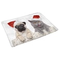 thumbnail image 2 of MKHERT Cat and Dog in Red Christmas Hat Xmas Year Design Doormat Rug Home Decor Floor Mat Bath Mat 30x18 inch, 2 of 3
