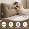 thumbnail image 6 of Lovote Triangular Headboard Pillow with Side Pockets, Chenille Fabric, Bed Rest Reading Pillow, Removable & Washable Cover, Daybed Wedge Pillow for King Beds, 6 of 7