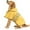 Yellow, variant on HQREA Adjustable Dog Raincoat, Reflective Dog Rain Jacket with Leash Hole for Outdoor
