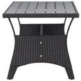 thumbnail image 3 of vidaXL Patio Table Rectangular Dining Table Outdoor Furniture Poly Rattan, 3 of 19