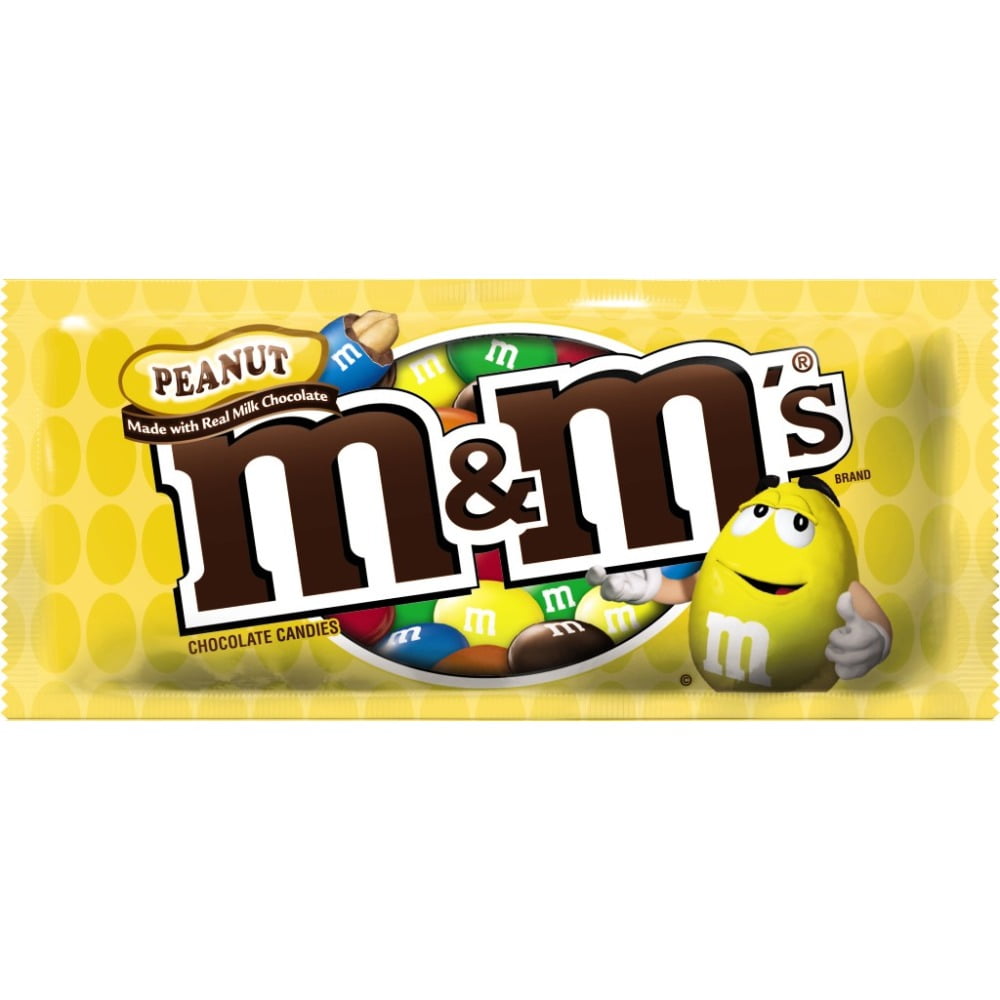 M&M'S, Peanut Milk Chocolate Candy, 1.74Ounce Pouch