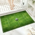 thumbnail image 4 of Indoor Football Field Game Rug, Sports Style Carpet, 24x35 Inches, for Young Ones Playroom, Living Room, Bedroom, Entrance Door Mat, by FAJHHA, 4 of 8
