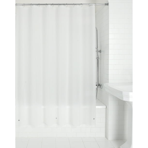 Mainstays Light Weight Frosty Shower, Mainstays Water Repellent 70 X 72 Fabric Shower Curtain Or Liner