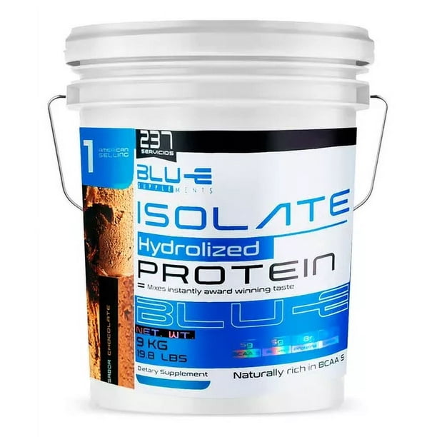 Proteína Whey Hidrolizada Isolate Blu-e De 9 Kg Para 237 Servicios Sabor Chocolate