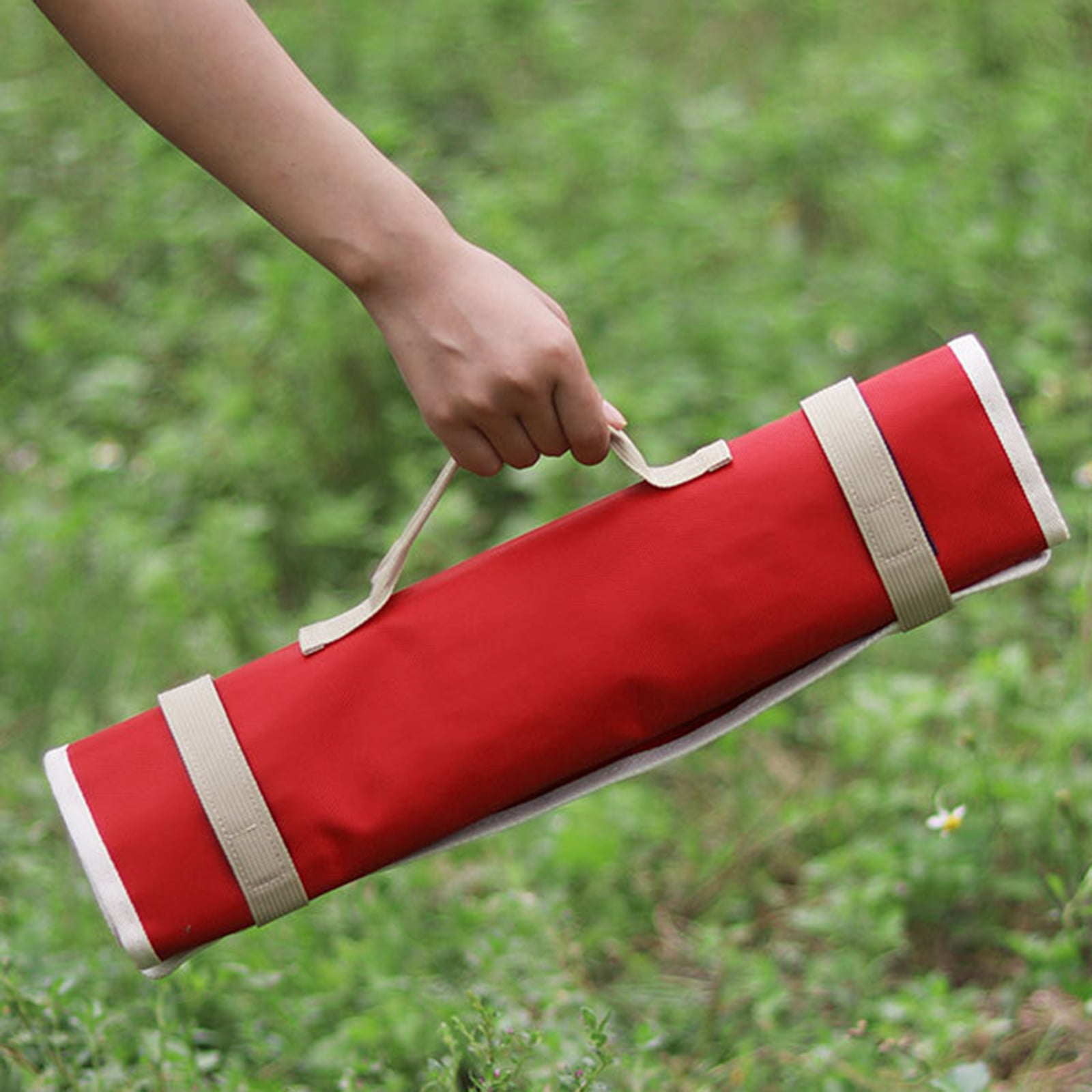 Portable Camping Tent Stakes Bag Folding Tent Stake Bag Outdoor Camping Ground Nails Carry Case for Hiking Camping