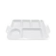 thumbnail image 1 of Binwennn Heat Imitation Porcelain Compartment Fast Food Trays Specifically Designed For School And Unit Canteens Commercial Grade Tableware outside Dinner Table Set Outdoor Table Setting for 2 Plate, 1 of 4