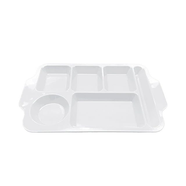 Binwennn Heat Imitation Porcelain Compartment Fast Food Trays Specifically Designed For School And Unit Canteens Commercial Grade Tableware Dining Table Mat Set for 6 Floral Print Dinner Place Mats