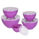 thumbnail image 1 of Set de 5 Recipientes Bowls de Plástico con Tapa AGBOX Color Morado, 1 of 5