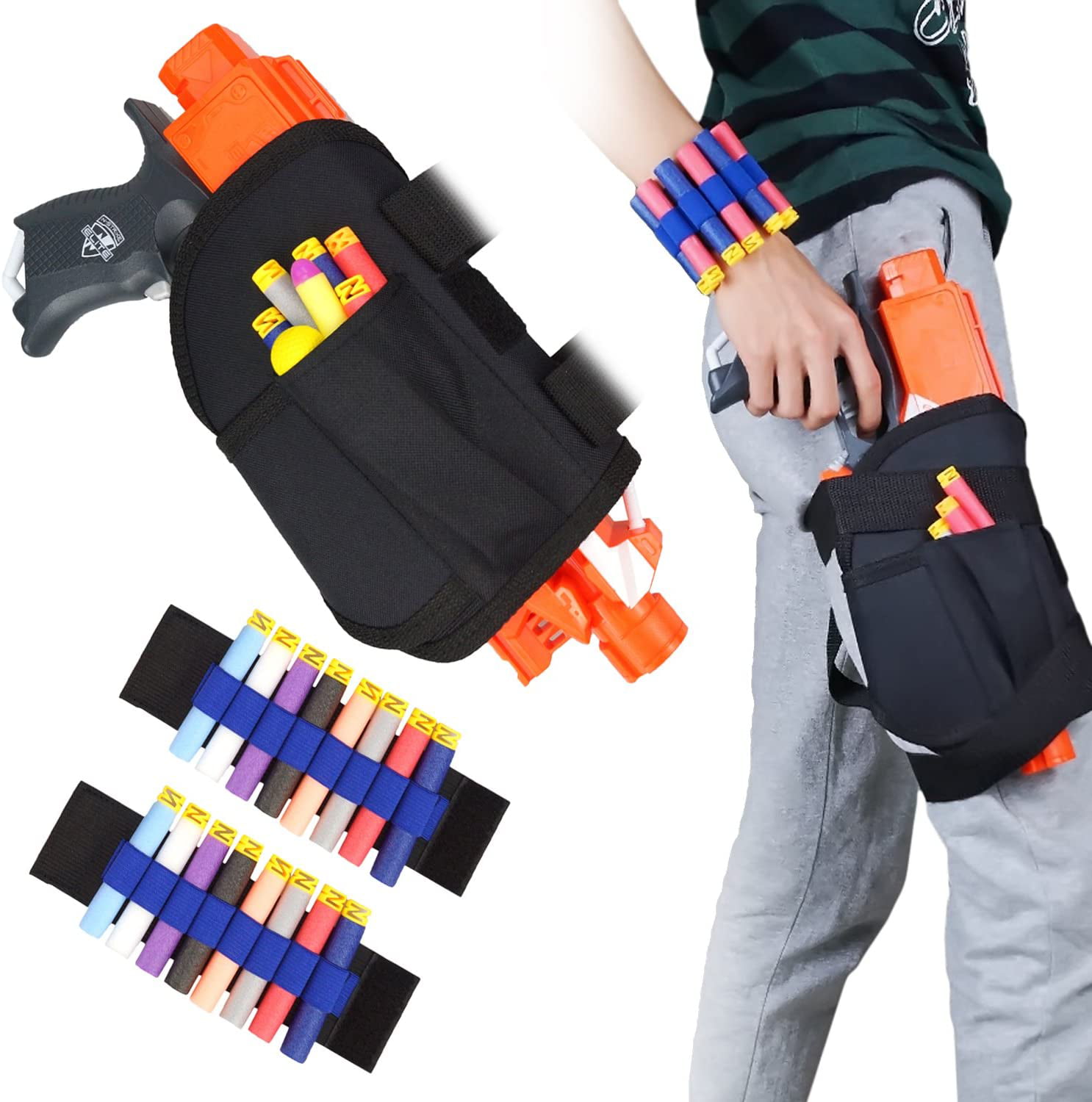 Nerf Rival Tactical Strap Pouch Toy Gun Blaster For Foam Bullet Balls Ammo Gift