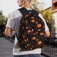 thumbnail image 6 of Pofeuu Halloween With Pumpkins Print Laptop Backpack Travel Canvas Backpack for School Lightweight and Comfortable Backpack College Backpack Schoolbag, 6 of 6