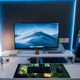 thumbnail image 6 of Desk Mat, Window View of Forest Desk Pad, Green Atmosphere Large Gaming Mouse Pad for Desk, 31.5"x11.8" Extended Big Computer Keyboard Mouse Pad with Non-Slip Base and Stitched Edge, 6 of 13