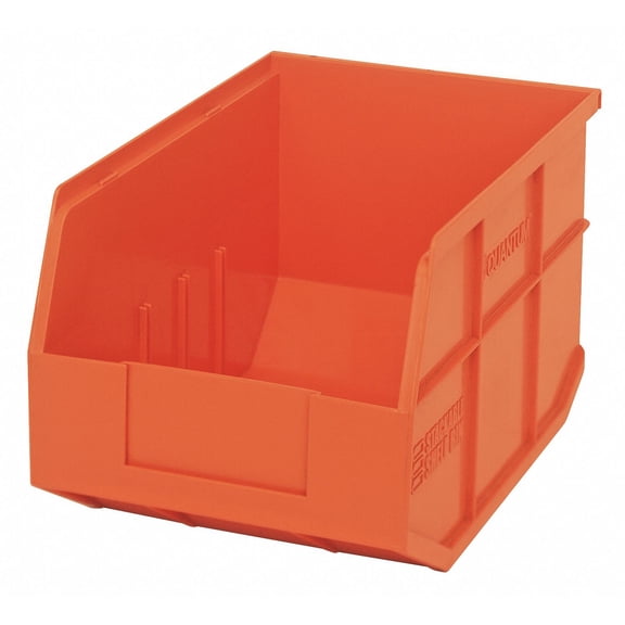 Quantum Storage Systems QTM SSB423OR Stackable Shelf Bin, Orange - 6 per Cotton