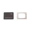 thumbnail image 1 of Replacement Individual Left Command KeyCap Hinges Shrapnel Applicable for MacBook Pro A1534(2017)A1706 A1707 A1708 Keyboard Keycap and Hinge, 1 of 4