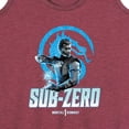 thumbnail image 3 of Mortal Kombat - Sub Zero Mk1 - Women's Racerback Tank Top, 3 of 5