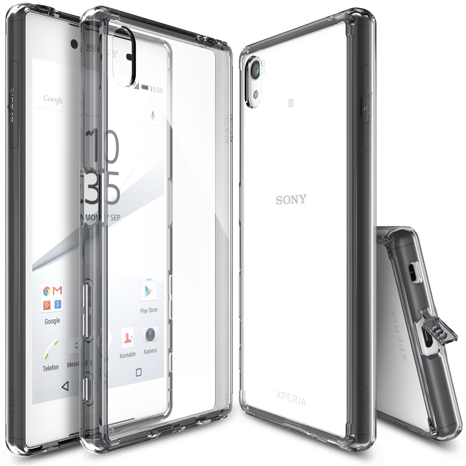 Product kans Wet en regelgeving Sony Xperia Z5 Compact Case, Ringke FUSION Series [Smoke Black] Shock  Absorption Premium Clear Hard Case - Walmart.com