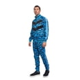 thumbnail image 3 of Men's Tiger Striped Reflective Tape Track Suits 2 Piece Sweatsuit Set ST576 - Neon Blue - 5X-Large, 3 of 7