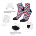 thumbnail image 5 of Fuzoiu Cartoon Crabs Print Adult Socks, Crew Moisture-wicking Socks, Unisex Cushion Crew Socks,Casual Sports Ankle Socks, 5 of 7