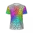 thumbnail image 4 of T Shirt For Men Shallow Water T-Shirt Couple Rainbow Glow Print Streetwear Sportswear Breathable Bea, 4 of 7