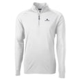 thumbnail image 2 of Men's Cutter & Buck White Notre Dame Fighting Irish Adapt Eco Knit Quarter-Zip Pullover Jacket, 2 of 3