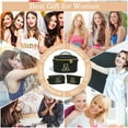 thumbnail image 7 of 3PCS Monogram Personalized Black Initial Makeup Bags Pouch for Women, Cosmetic Make Up Bag Travel Toiletry Bag for Her, 7 of 7