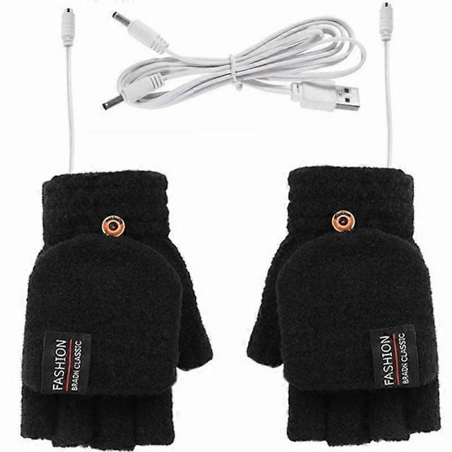 Winter Heated Gloves Adjustable Temperature Motorcycle Cycling Gloves USB Electric