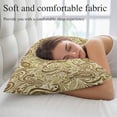 thumbnail image 5 of Beige Brown Green Pillow Covers, Linen Long Throw Pillow Case, Retro Botanical Abstract Art Holiday Pillow Protector Decorative Cushion Cover for Living Room/Bedroom 24" x 36", 5 of 8