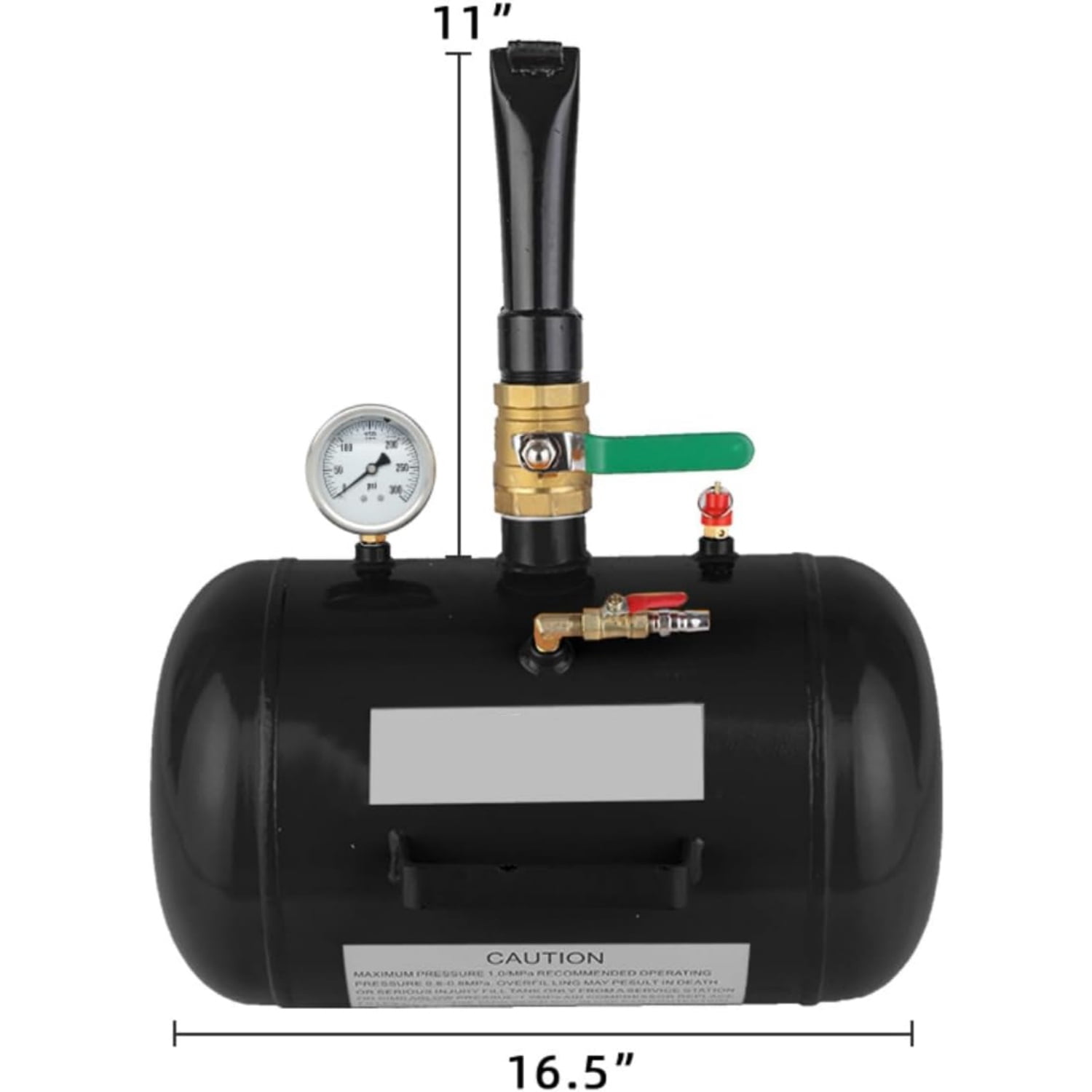 Ktaxon 5 Gallon Air Tire Bead Blaster Seater, Wheel Seating Tool Inflator Tank for Truck ATV, 85-116PSI Operating Pressure, Black