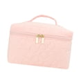 thumbnail image 4 of Estuche para cosméticos,Bolsa de maquillaje de viaje de algodón Bolsa de maquillaje acolchada,Neceser de viaje de gran capacidad para artículos de tocador y cosméticos,Bolsa organizadora de, 4 of 8