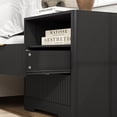 thumbnail image 3 of Nightstand with 2 Drawers,Smart Nightstand Bedside Tables with Night Light,Modern End Table for Bedroom,Living Room,Black, 3 of 8