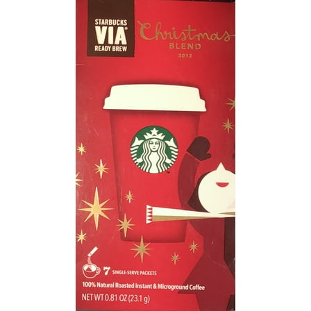 Starbucks Via Ready Brew Christmas Blend.