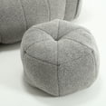 thumbnail image 4 of Homy Casa Lazy Sofa Bean Bag Chair with Ottoman, Chenille Reading & Gaming Chair for Adults, 4 of 8