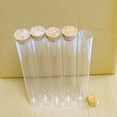 thumbnail image 4 of 130ml Empty Glass Bottle with Cork Stopper Transparent Test Tube Glass Bottle for Wedding Small Wishing Bottles Wholesale 6pcs, 4 of 5