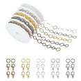 thumbnail image 3 of 10m 32.80 Feet Silver Chains Brass Handmade Chains Nickel Free Chains 1 Roll Chains, 3 of 8