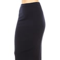 thumbnail image 3 of Women's Casual High Waist Slim Stretch Pull On Bodycon Pencil Solid Midi Skirt, 3 of 5