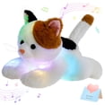 thumbnail image 1 of Peluche con forma de animal de peluche que ilumina la música, calicó Cat, 38 cm, 1 of 6