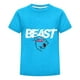 thumbnail image 1 of Playera Infantil MrBeast Unisex Niño Niña Algodón Cómoda Verano Moda Pantera Azul Estilo Juvenil Ropa Regalo Cumpleaños Diario, 1 of 3