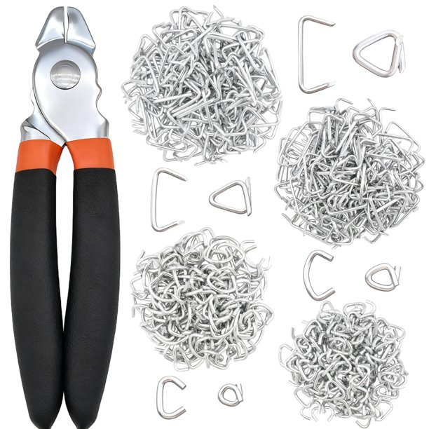 Kit de Alicates para Anillos de Cerdo Xeeloerwaai con 600 Anillos Galvanizados