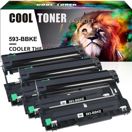 Cool Toner Compatible Drum Unit Replacement for Dell 593-BBKE for Use with E310dw E514dw E515dn E515dw High Yield (Black,3-Pack)