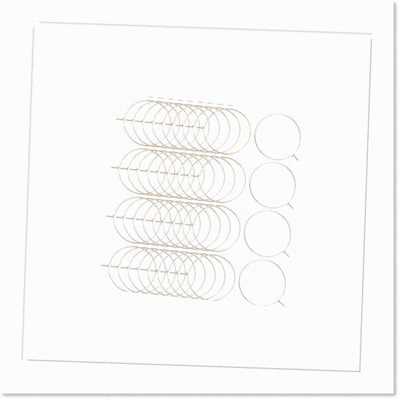 DIY Wine Glass Charm Rings Kit - 160Pcs, 2 Styles, Premium 18K Gold Plated Stainless Steel Open Round Hoops for Jewelry Making