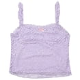 thumbnail image 7 of Elegant Lace Camisole Tank Tennis Top for Everyday Resort Wear Women's Sleeveless Bow Detail Blouse Spring Summer Light Purple L, 7 of 7