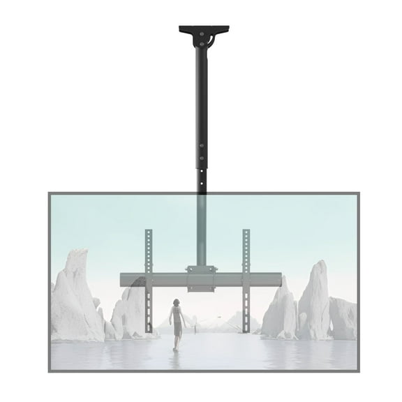ProMounts Premium Ceiling TV Mount - Hanging Swivel Bracket for 37-90 Inch TV's Holds up to 110 Lbs. Ceiling TV Mount Bracket, Ceiling TV Mount Flip Down for Flat/Sloped Ceiling, Max VESA 600x400mm