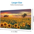 thumbnail image 3 of Desk Mat,Floral Sunflowers Extended Gaming Mouse Pad for Office Work & Game,Computer Keyboard Mouse Mat Desk Non-Slip Rubber Base Large Mousepad with Stitched Edges, 31.5x15.7inch, 3 of 6