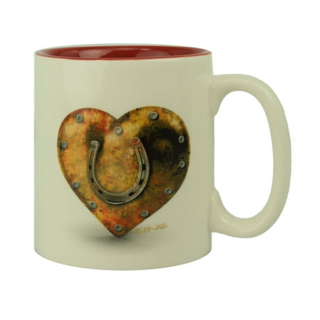 

River s Edge Products Ceramic Mug 16oz - Hoof Prints